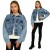 Kurtka JEANSOWA Wiosenna OVERSIZE Kieszenie