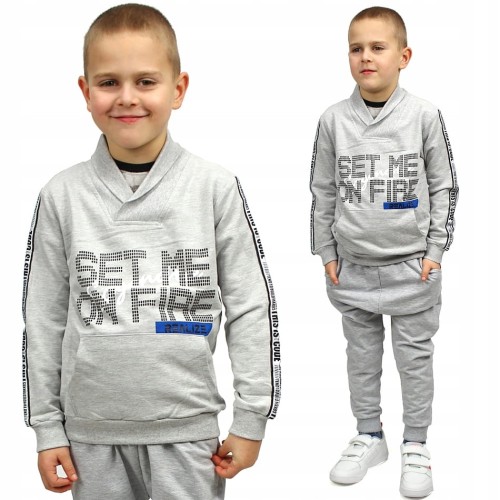 BLUZA Kangurka SZARA Breeze Boys