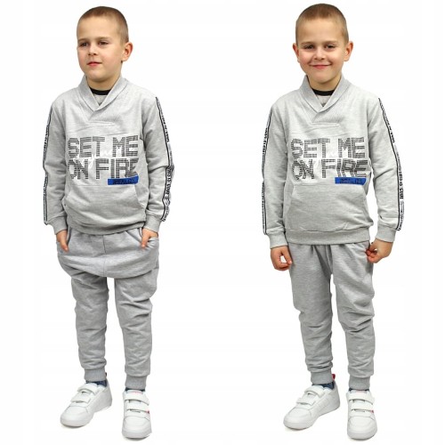 BLUZA Kangurka SZARA Breeze Boys