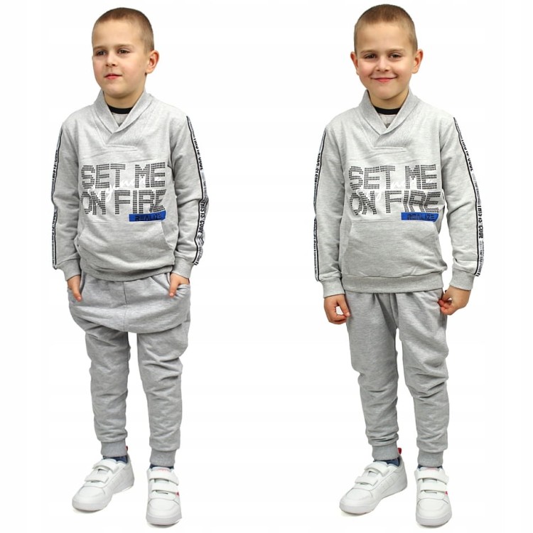 BLUZA Kangurka SZARA Breeze Boys