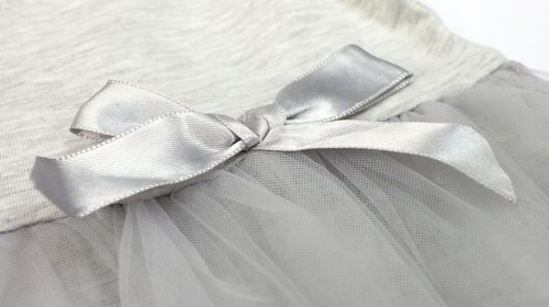 Elegancka Sukienka TIULOWA Hiszpanka KOKARDKA
