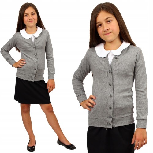 Elegancka BLUZKA Koronkowa SWETEREK Szkoła