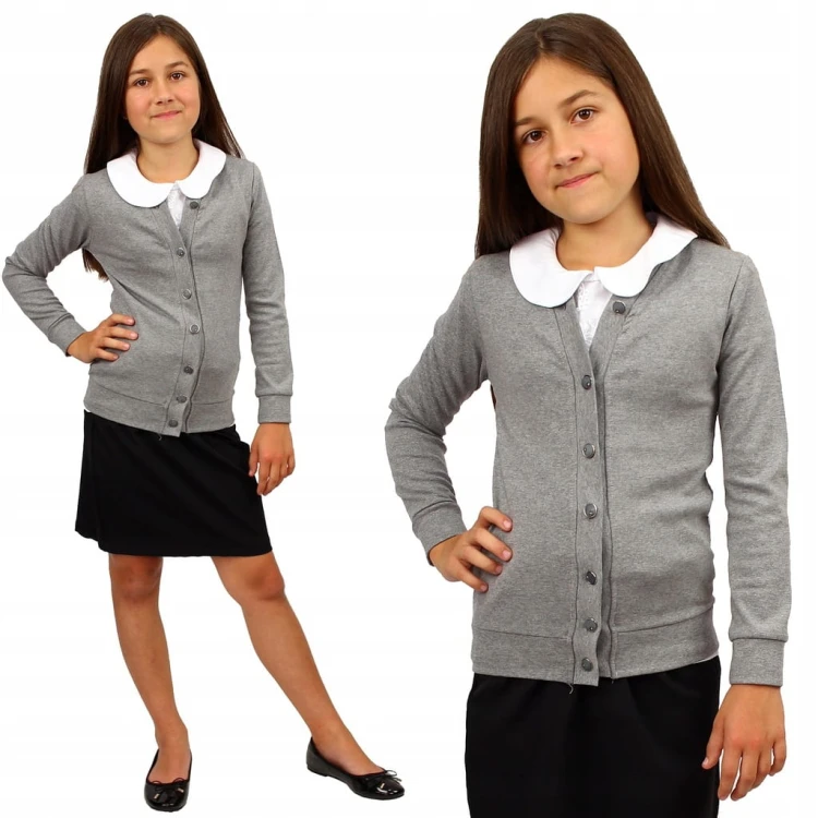 Elegancka BLUZKA Koronkowa SWETEREK Szkoła