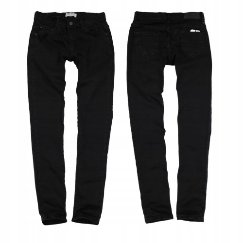 Spodnie JEANS Czarne Rurki SLIM FIT Elastyczne