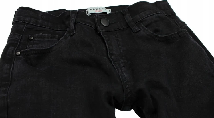 Spodnie JEANS Czarne Rurki SLIM FIT Elastyczne