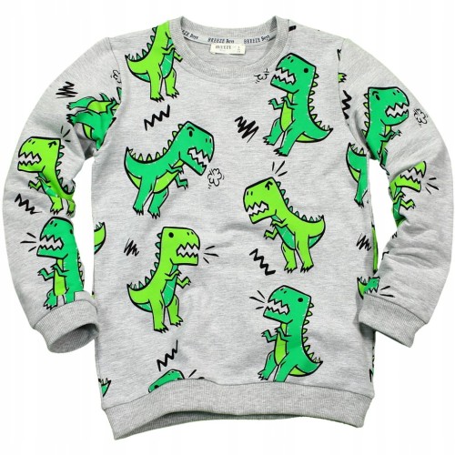BLUZA Dresowa DINOZAURY Bawełna BREEZE Wygodna