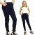 SPODNIE Joggery DRESOWE Wygodne GRANATOWE