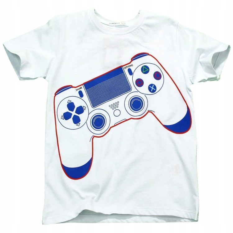 T-SHIRT Koszulka Z NADRUKIEM Biała PAD