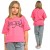 BLUZKA T-Shirt OVERSIZE Z Napisem RÓŻOWY Neon
