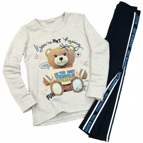 KOMPLET Bluzka LEGINSY Lampasy MISIO Breeze