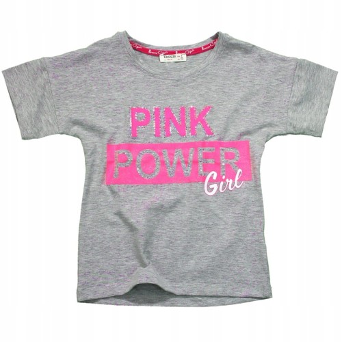 KOMPLET Bluzka TOP Leginsy PINK Cekiny NEON