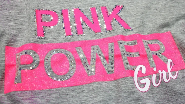 KOMPLET Bluzka TOP Leginsy PINK Cekiny NEON