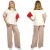 KOMPLET Bluzka SPODNIE Szerokie OVERSIZE Loose
