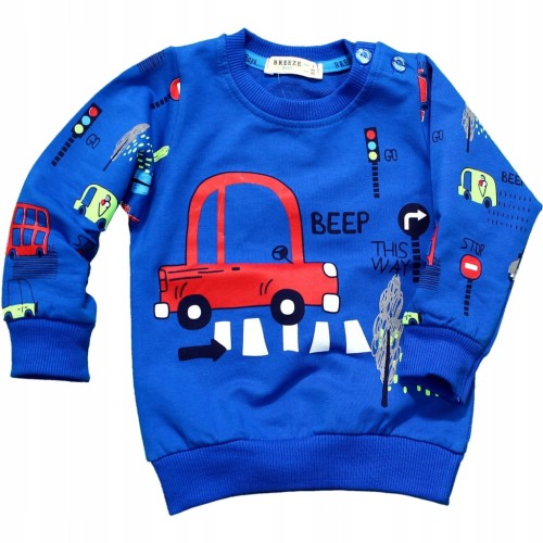 KOMPLET Dresowy AUTKO Bluza SPODNIE Baggy