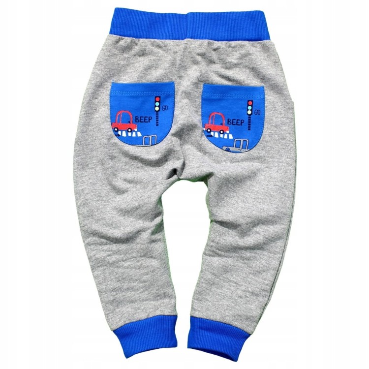 KOMPLET Dresowy AUTKO Bluza SPODNIE Baggy
