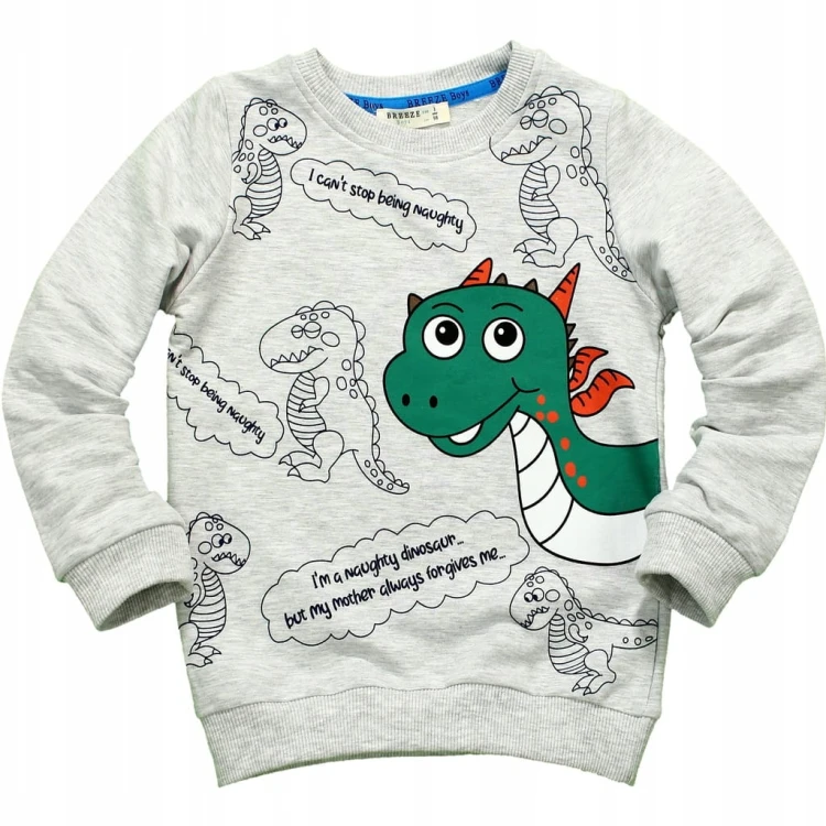 DRES Bluza Spodnie DRESOWE Komplet DINOZAUR