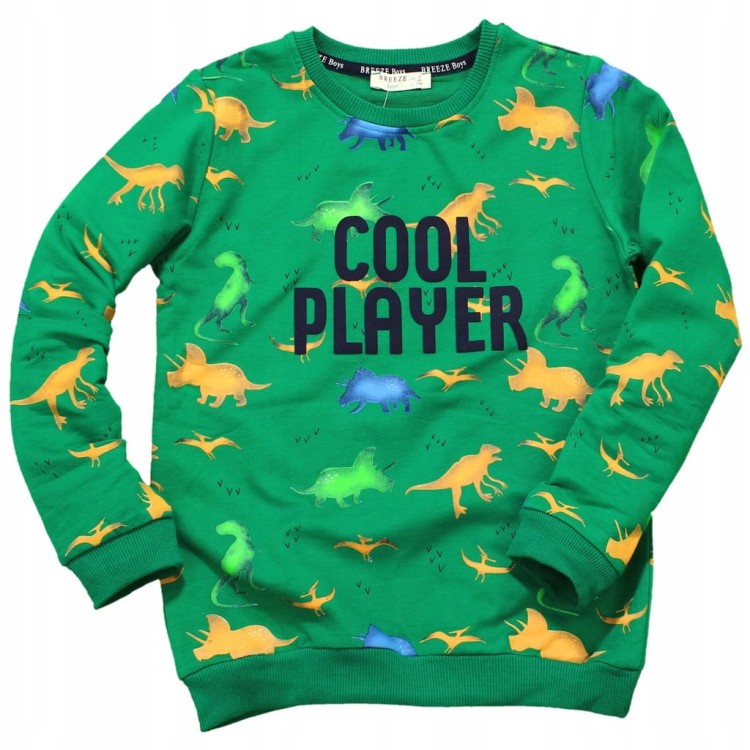 KOMPLET Dresowy DINOZAURY Bluza Spodnie