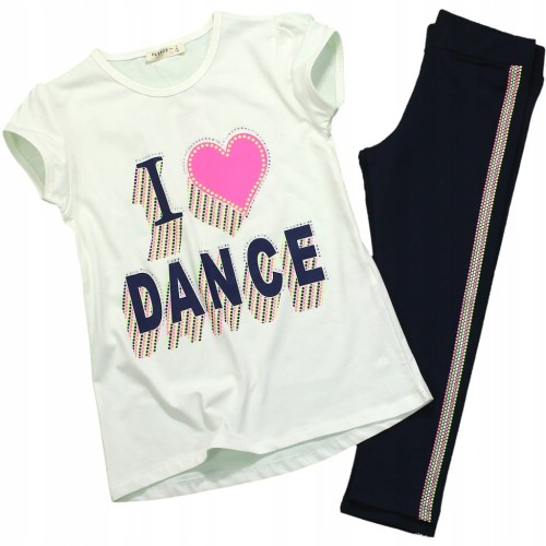 Komplet BLUZKA GETRY Capri Z LAMPASEM Dance