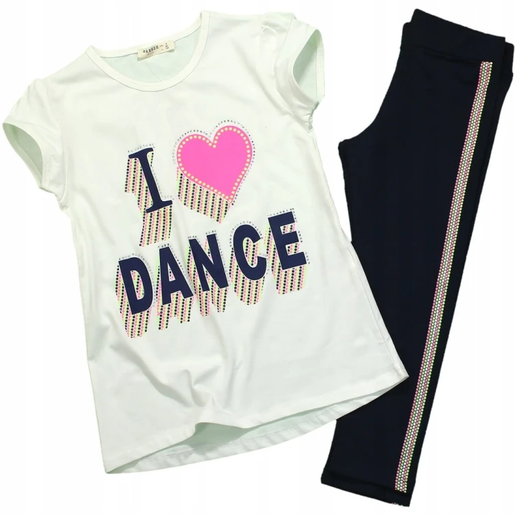 Komplet BLUZKA GETRY Capri Z LAMPASEM Dance