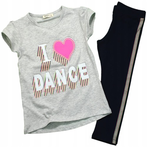 Komplet BLUZKA GETRY Capri Z LAMPASEM Dance