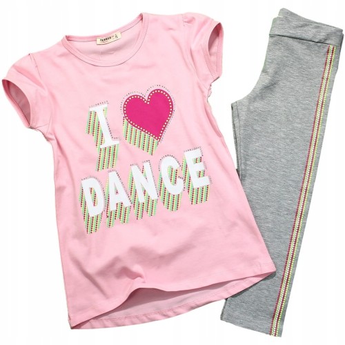 Komplet BLUZKA GETRY Capri Z LAMPASEM Dance
