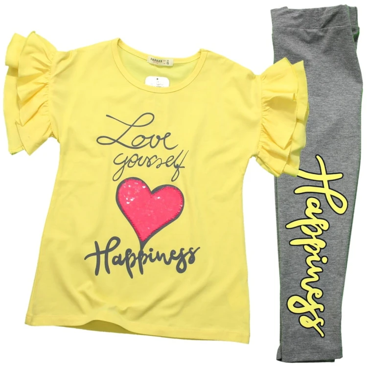 Komplet TOP HISZPANKA Getry Capri SERCE Cekiny