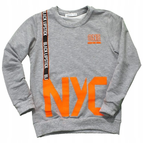 KOMPLET Dresowy NAPISY NEON Bluza SPODNIE
