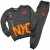 KOMPLET Dresowy BLUZA SPODNIE Napisy NEON