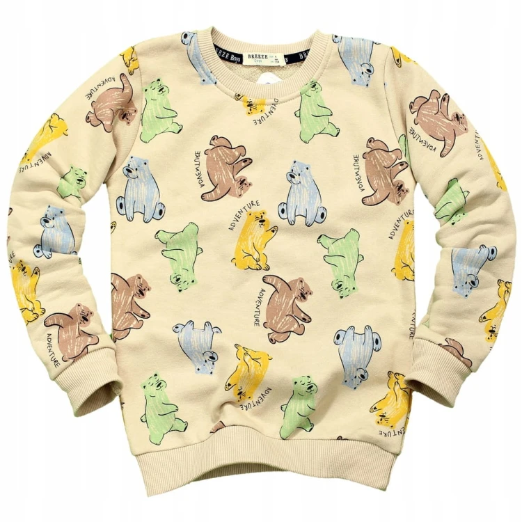 KOMPLET Dresowy MISIE Bluza Spodnie BAWEŁNA Breeze