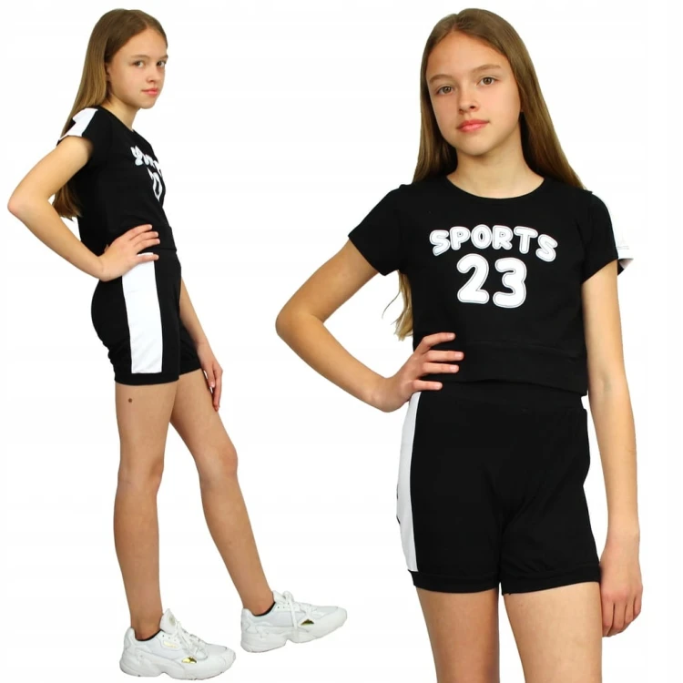 KOMPLET Sportowy T-SHIRT Krótkie SPODENKI