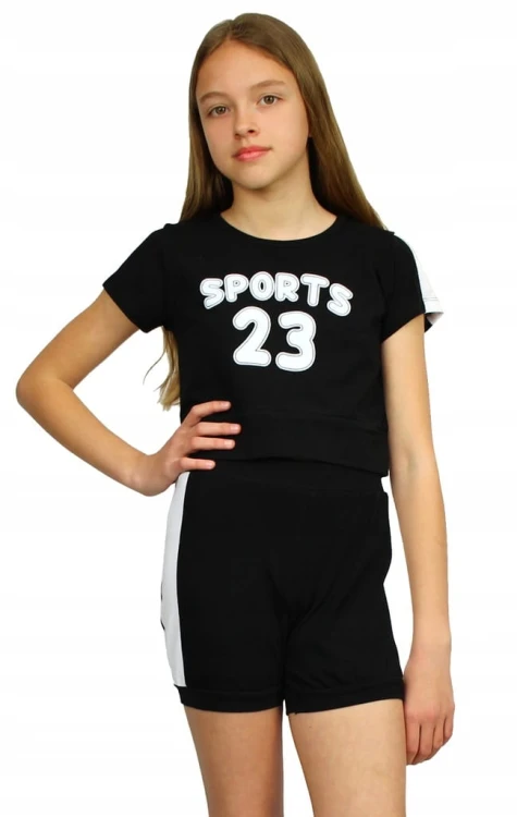 KOMPLET Sportowy T-SHIRT Krótkie SPODENKI