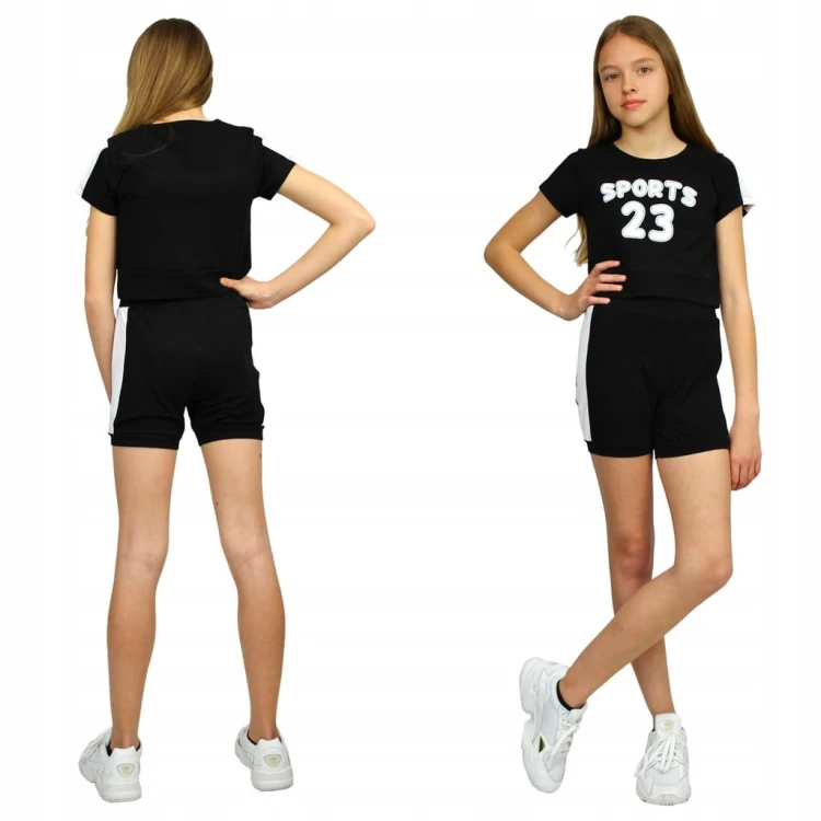 KOMPLET Sportowy T-SHIRT Krótkie SPODENKI