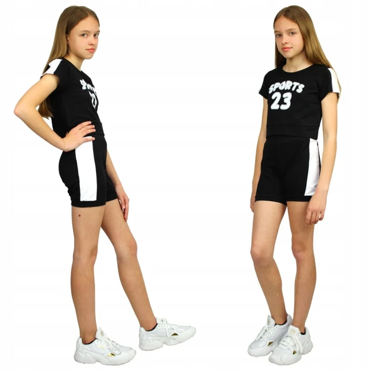 KOMPLET Sportowy T-SHIRT Krótkie SPODENKI