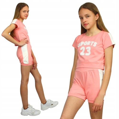 KOMPLET Sportowy T-SHIRT Krótkie SPODENKI