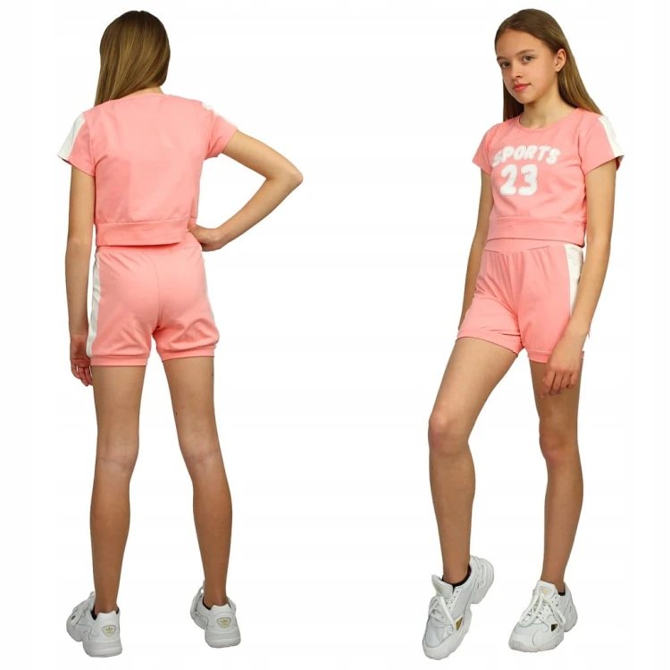 KOMPLET Sportowy T-SHIRT Krótkie SPODENKI