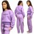 KOMPLET Dresowy OCIEPLANY Bluza Spodnie NAPIS