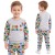 KOMPLET Dresowy DINOZAURY Bluza Spodnie