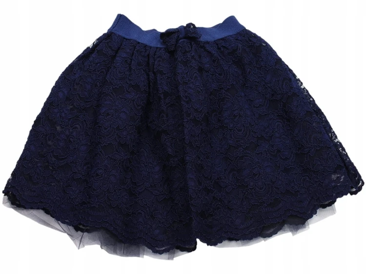 ELEGANCKA Spódniczka KORONKA Tiul SZKOŁA 146/152