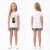 BLUZKA T-Shirt NADRUKI PIESEK Bawełna BIAŁA
