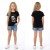BLUZKA T-Shirt NADRUKI PIESEK Bawełna CZARNA