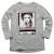 Bluzka BAWEŁNA Nadruk LONGSLEEVE Cekiny BROKAT