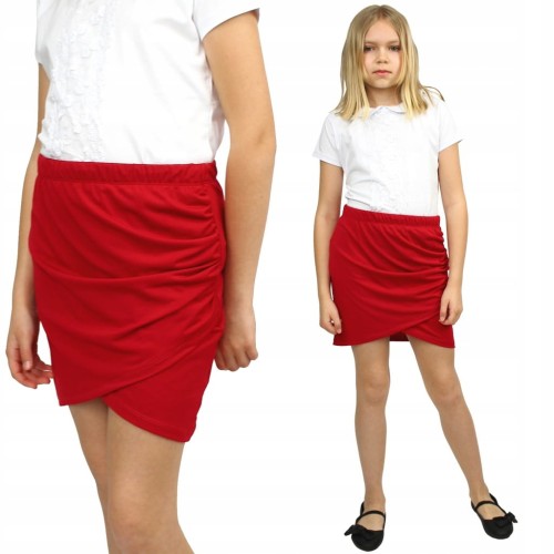 Elegancka SPÓDNICZKA Mini TUBA Kopertowa