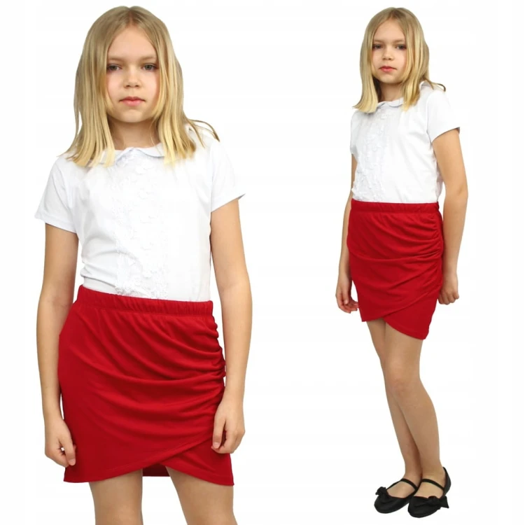 Elegancka SPÓDNICZKA Mini TUBA Kopertowa