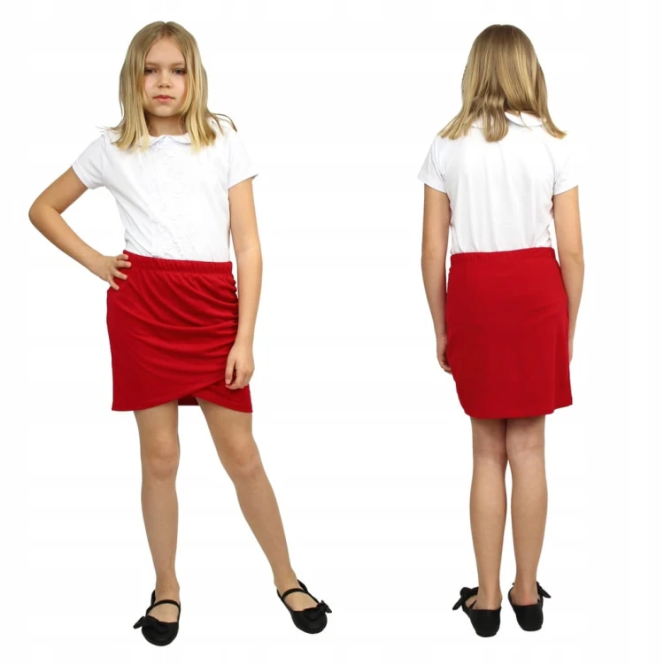 Elegancka SPÓDNICZKA Mini TUBA Kopertowa
