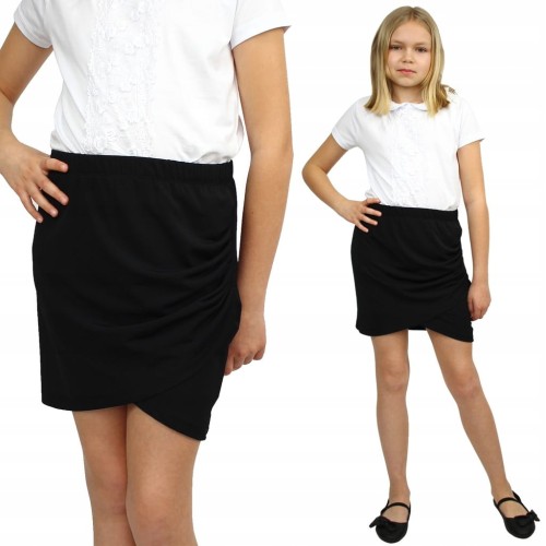 Elegancka SPÓDNICZKA Mini TUBA Kopertowa