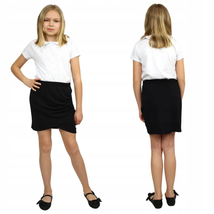 Elegancka SPÓDNICZKA Mini TUBA Kopertowa