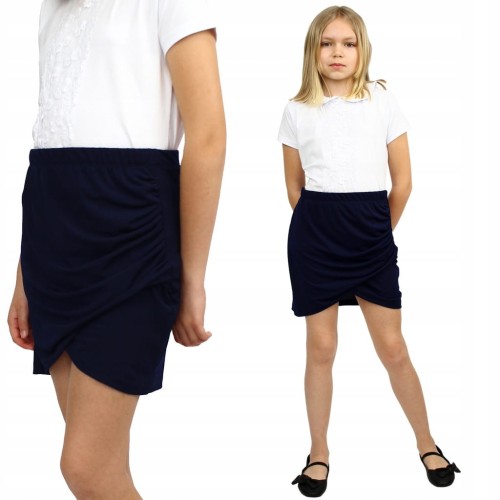 Elegancka SPÓDNICZKA Mini TUBA Kopertowa