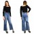 SPODNIE JEANSY Szerokie Nogawki WIDE LEG Kuloty