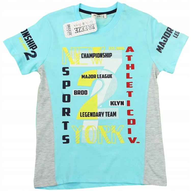 Bluzka T-SHIRT Bawełna NAPISY Rękawek NADRUK