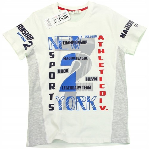 Bluzka T-SHIRT Bawełna NAPISY Rękawek NADRUK